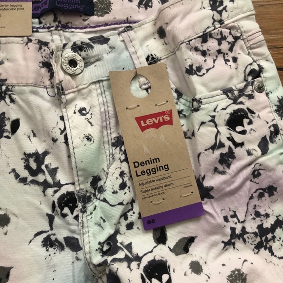 Levi’s Girls Stretch Denim Leggings – Size 10 Regular – New - Picture 2 of 4